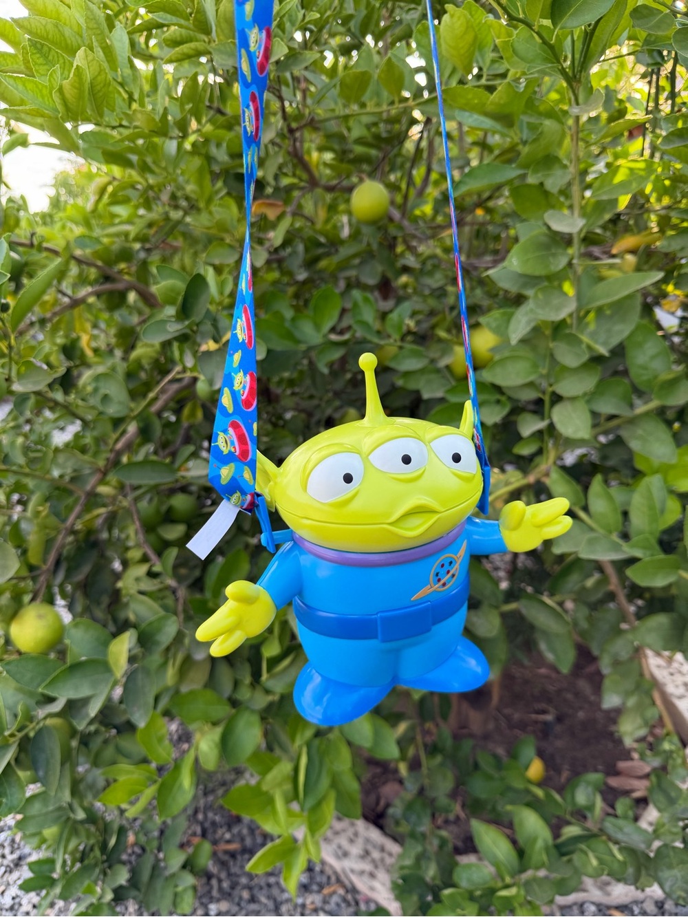 Blue & Green Alien Shoulder Toy Crossbody for Kids